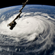 Huracán Florence visto desde la Estación Espacial Internacional.